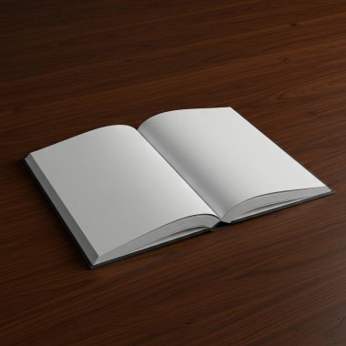 Penceresi olan bir odadaki bankta bir kitap açık.