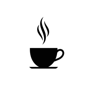 kahve fincanı simgesi vektörü