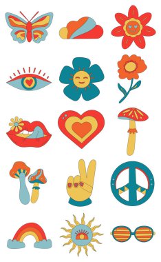 Retro Hippi Elementleri Ayarlandı