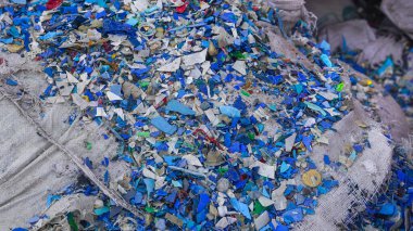 Evcil plastik taneleri öğütme işlemi için hazır