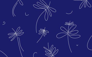 Güneş ve dalgalı soyut minimalist manzara