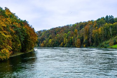 Fotoğraflar İsviçre 'de Schaffhausen yakınlarındaki Neuhasen' deki Rheinfall şelalesine yapılan geziden.