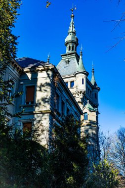 Taegerwilen 'deki Castell Kalesinin yan duvarı.