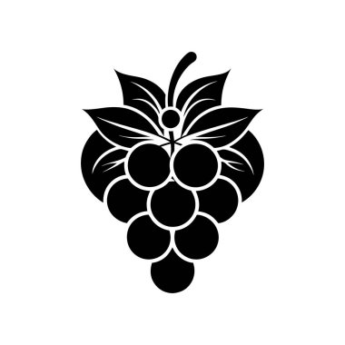 Üzüm meyvesi logosu resimleme sanatı