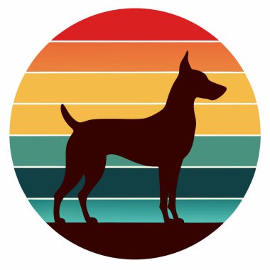  Retro Vintage Art Illustration Tişört Tasarım Sanatı 'nda Siluet vardı.