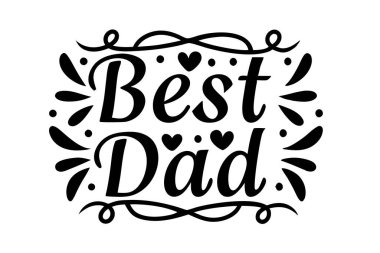  En iyi baba kaligrafi tipografi tasarım sanat vektörü 
