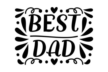  En iyi baba kaligrafi tipografi tasarım sanat vektörü 
