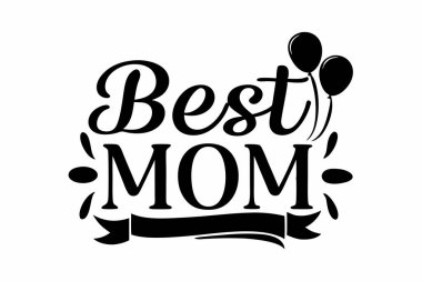 En İyi Anne yazı tipi vektör sanatı