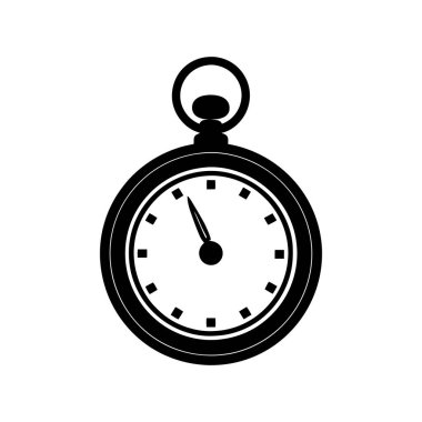  cep saati vektör siluet vektör resim çizimi 