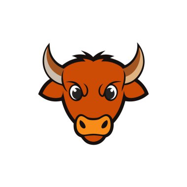 Gaur baş vektör illüstrasyonu