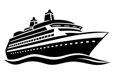 Gezi Gemisi Vektörü Silueti Tasarım Sanat Sanatı Çizimi Çizimi