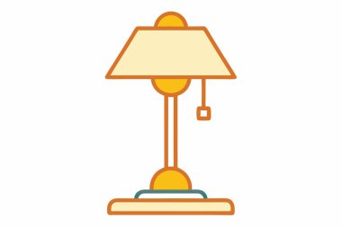 Tablo lambası vektör sanat çizimi