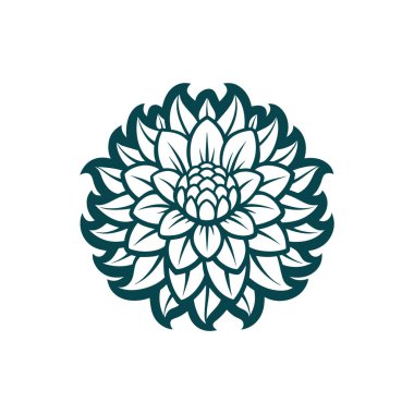 Retro Vintage Arka plan Vektör İllüstrasyonunda kasımpatı logosu