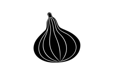 Cucurbita siluet vektör sanat çizimi 