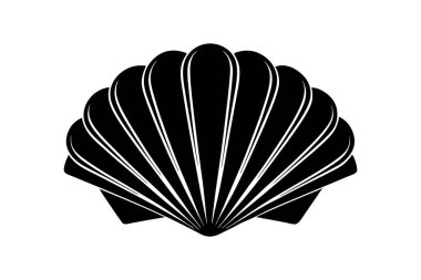 beyaz arkaplanda kabuk vektör sanat çizimi 