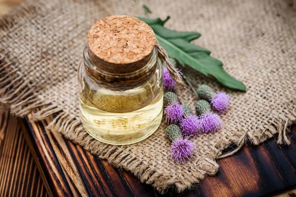 Canadian thistle, lettuce from hell thistle, California thistle, corn thistle, cursed thistle, field thistle, green thistleapothecary bottles with tincture and essential oils for beauty salons and