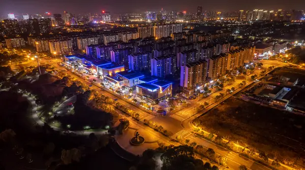 Şehir Gece Manzarası manzarası