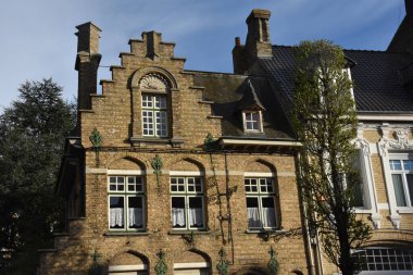 Bailleul 'da güzel bir mimari. Fransa