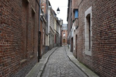 Eski Lille sokaklarında. Fransa