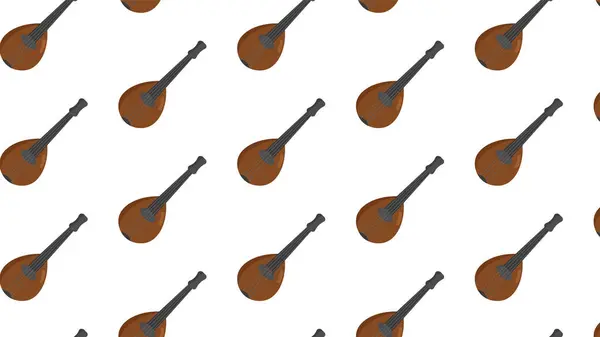 Küresel bir müzik yolculuğuna bu büyüleyici, kusursuz mandolin deseniyle ya da geleneksel lavta benzeri aletlerle çıkın. Bu eşsiz sicim enstrümanlarının bir cri 'ye karşı sıcak kahverengi ve koyu gri tonlarda yinelenen köşegen düzenini sunar