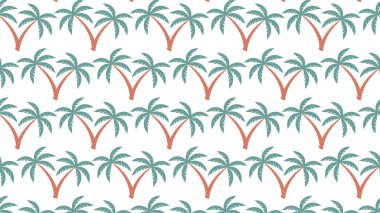 Bu canlı vektör illüstrasyonu, biçimlendirilmiş tropik palmiye ağaçlarından oluşan temiz ve pürüzsüz bir tekrarlayan deseni içerir. Her ağaç eşsiz bir gövde detayını ve yemyeşil yaprakları sergiliyor, canlı ve çağdaş bir estetik oluşturuyor. Dolandırıcılık