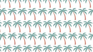 Bu zarif vektör illüstrasyonu klasik tropik palmiye ağaçlarının temiz ve pürüzsüz tekrarlayan bir modelini içerir. Canlandırıcı renk paleti ile modern düz dizayn edilmiş, tutarlı palmiye ağaçları bir görsel uygulama oluşturur
