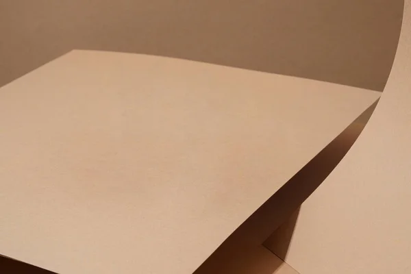 Барвистий Фон Коричневого Паперу Тіні Абстрактний Геометричний — стокове фото