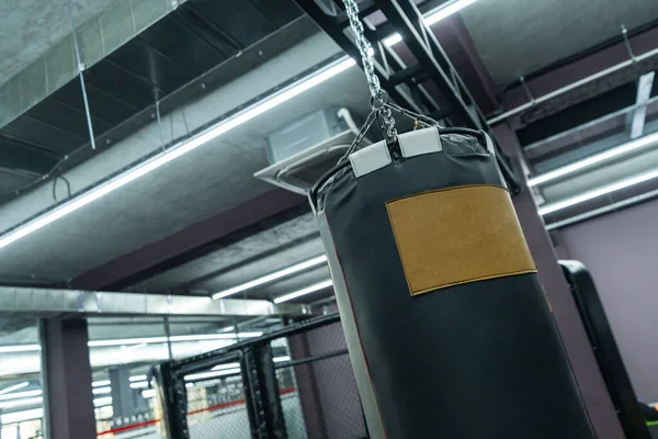 Detailní Záběr Boxerského Boxerského Boxerského Pytle Sportovním Areálu — Stock fotografie
