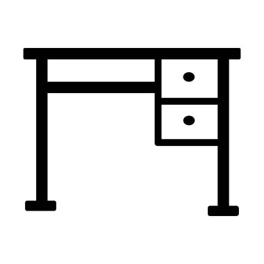 masa simgesi vektör illüstrasyon tasarımı