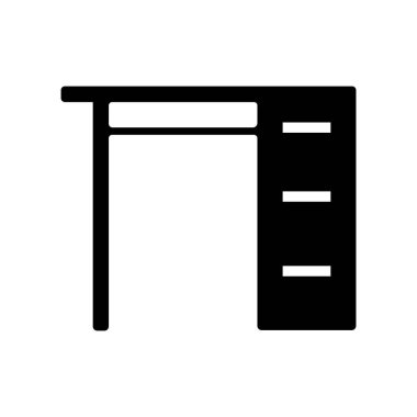 masa simgesi vektör illüstrasyon tasarımı