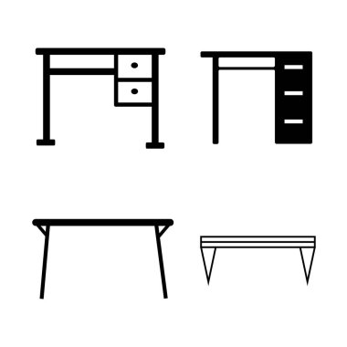 masa simgesi vektör illüstrasyon tasarımı