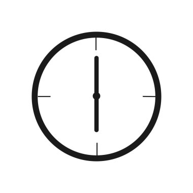 Saat simgesi vektör çizim tasarımı