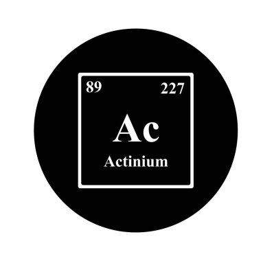 actinium; icon vector illustration design clipart