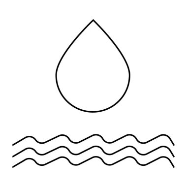 su damlası ikon vektör illüstrasyon tasarımı
