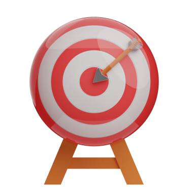 okçuluk 3D Simge İllüstrasyonu