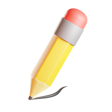 Kalem Aracı 3B Simge İllüstrasyonu