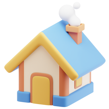 ev 3D Simge İllüstrasyonu