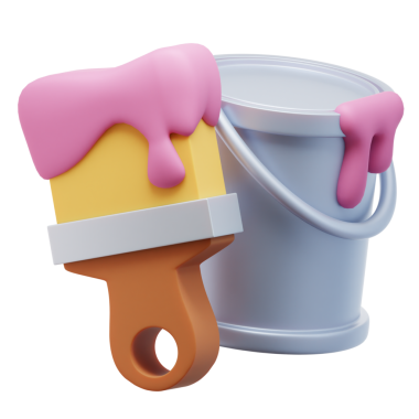 3 Boyutlu Simge Resimlerini Boyar ve Fırçalar