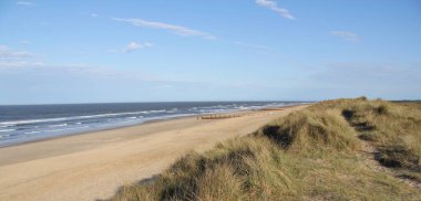 Kuzey Norfolk Sahili Kilometrelerce kum ve kum tepeleriyle