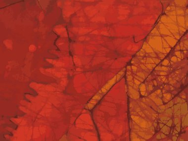 Kırmızı tonda Batik tasarımı.