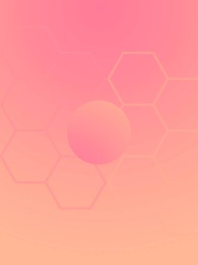 Hafif ve dengeli geometrik sanat eserleri yumuşak bir his ile.