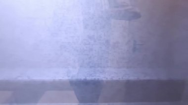 Soyut ve puslu bir arkaplan, ince, sanatsal siluetlerle vurgulanmış güzel, puslu bir atmosfer oluşturur.