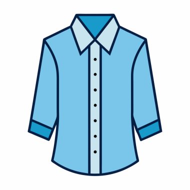 Kumaş vektör simgesi olan gömlek