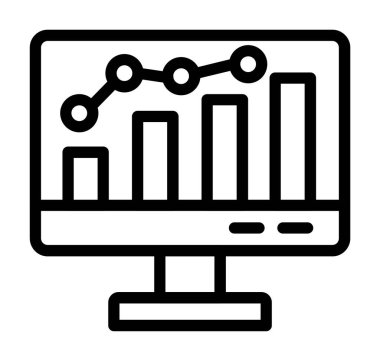 analitik vektör çizgisi simgesi