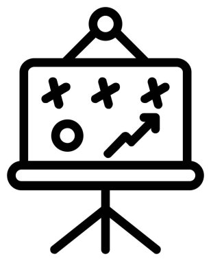 İş stratejisi vektör simgesi