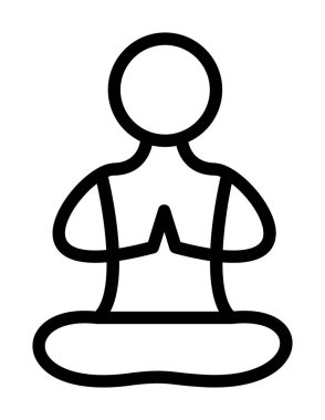 Yoga. Web simgesi basit tasarım