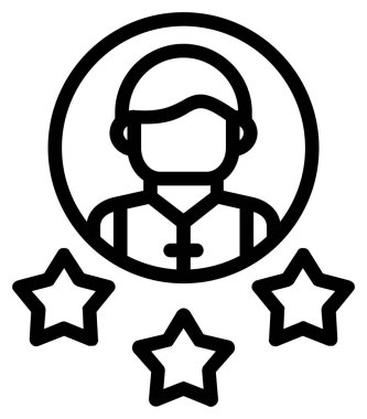 İnsan simgesinin vektör illüstrasyonu