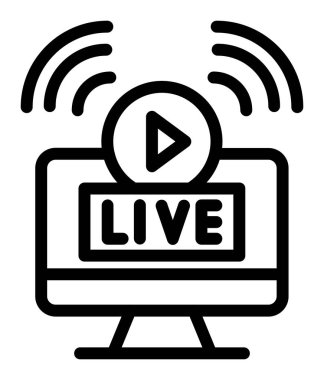 Canlı vektör düz simgesi