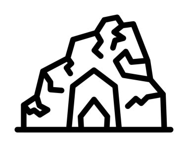 Dağların ikon vektörü. özet biçimi vektörü.