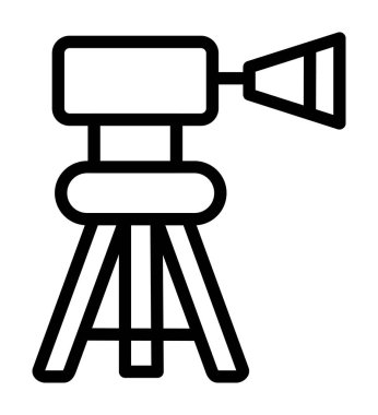 Kamera. Web simgesi basit illüstrasyon